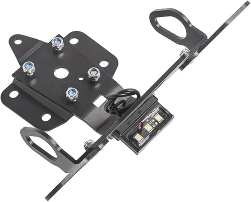 Vista 7 de Motorcycle License Plate Holder Bracket Aluminum Tail Tidy Fender Eliminator Kit for MT07/FZ07 2014-2020 (Black)