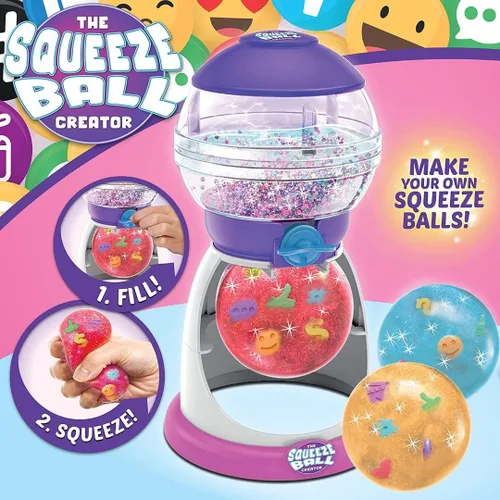 Vista 2 de The Squeeze Ball Creator Creador creativo y reutilizable para niños y niñas, juego de bolas antiestrés reutilizables con accesorios