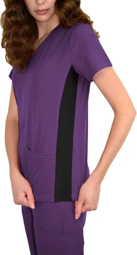Vista 4 de Conjunto de ropa quirúrgica de punto elástico para mujer GT 4FLEX