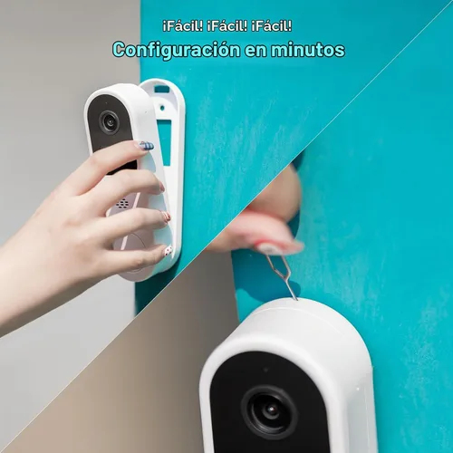Vista 6 de Vicohome 2G6B - Cámara de seguridad solar 2K y timbre de video inteligente DB3 2K con timbre, no necesita NVR, funciona con pilas, fácil