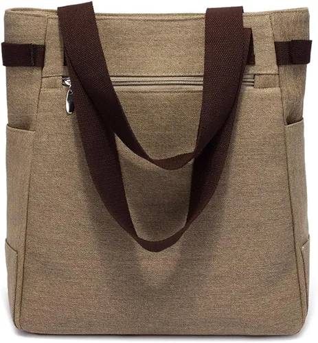 Vista 4 de Myosotis510 Bolso de mano de lona para parejas con gatos