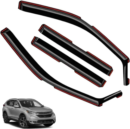 Vista 33 de Viseras de ventana en canal, protectores de lluvia compatibles con Mazda CX-5 2017-2025 (2017-2025) - Deflectores de ventilación de policarbonato