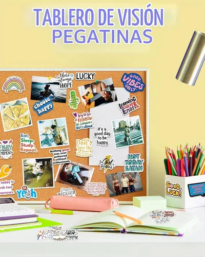 Vista 3 de Greingways 300 unidades de calcomanías inspiradoras para adultos, calcomanías motivacionales para botellas de agua para adolescentes, niños
