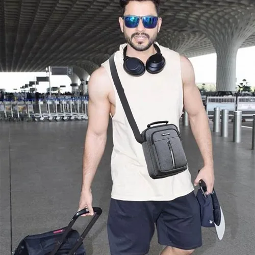 Vista 2 de Bolso pequeño de mensajero para hombre bolso cruzado y bolso cruzado