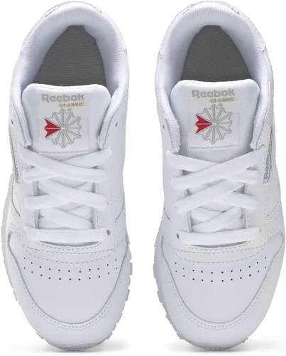 Vista 8 de Reebok Tenis clásicos unisex de cuero para niños, Claro