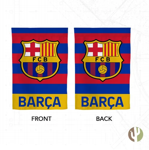 Vista 2 de Desert Cactus Bandera de jardín del FC Barcelona FCB – 19 x 12 pulgadas, bandera de fútbol Barcelona Barça Barça Barça, para exhibición al aire