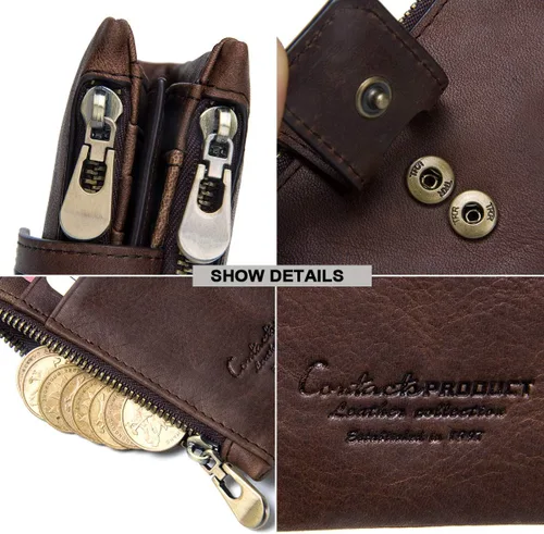 Vista 8 de Cartera para hombre, Café (Coffee1), Classic
