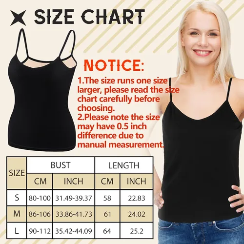 Vista 3 de Xtinmee Camiseta térmica sin mangas para mujer, camisola de poliéster con forro polar térmico