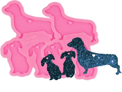 Vista 10 de Shiny Bear Family - Molde para llavero de resina para hacer manualidades con arte epoxi