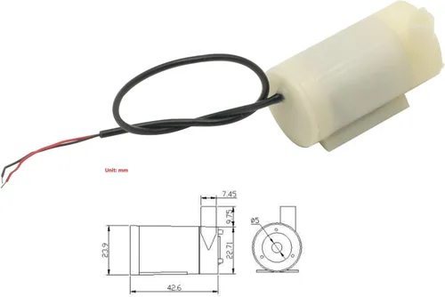 Vista 2 de 3PCS DC 3-6V Ultra-silencioso Mini 120L/H sin escobillas Motor Bomba de agua sumergible
