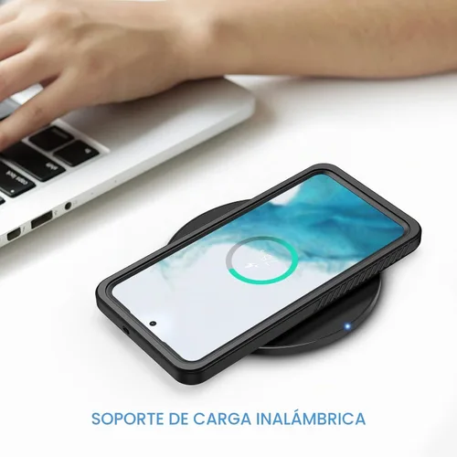 Vista 7 de Lanhiem Funda para Samsung Galaxy S22, IP68 impermeable a prueba de polvo con protector de pantalla integrado, funda protectora de cuerpo completo