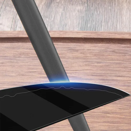 Vista 5 de Varilla de afilar negra de 12 pulgadas, acero para cuchillos de cocina, diseño de mango Craftsman Selection Series