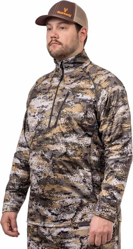 Vista 4 de Huntworth Camisa ligera con cremallera de 1/4 para hombre
