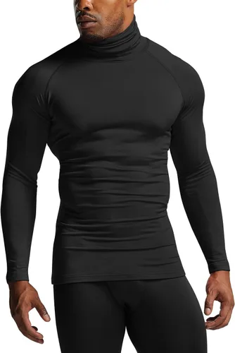 Vista 3 de ATHLIO 2 or 3 Pack Men's Thermal Long Sleeve Compression Shirts, TurtleMock Winter Sports Base Layer, Active Running Shirt