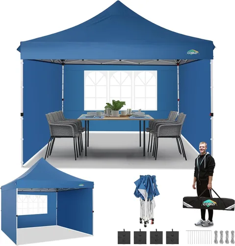 Vista 15 de COBIZI 10x15 Outdoor Patio Gazebo with Privacy Curtains, Khaki Caqui