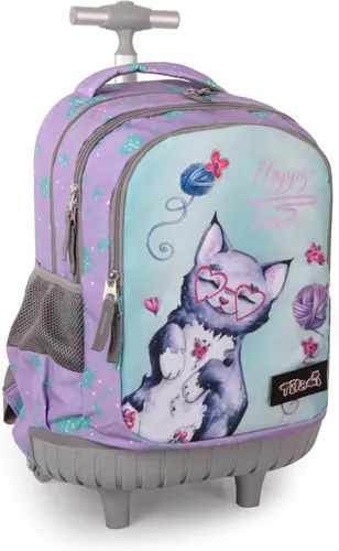 Vista 11 de Tilami Mochila con ruedas para niños y niñas, astronauta