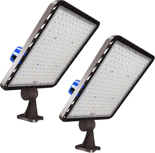 Vista 15 de ledmo Luz LED de estacionamiento de 100 W/120 W/150 W, 22500 lm, súper brillante, regulable, para exteriores, con sensor 3 en 1 con fotocélula