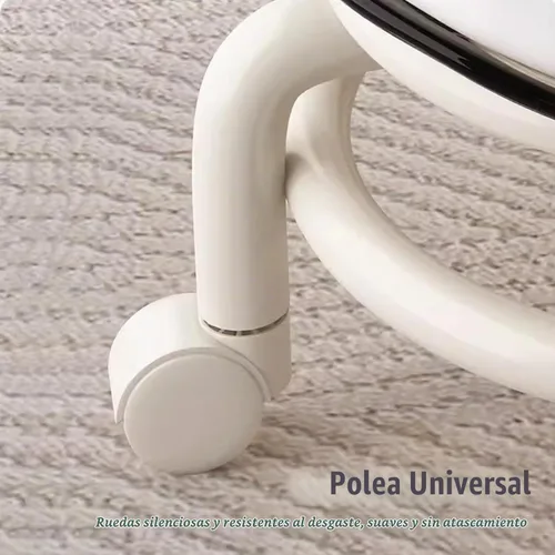 Vista 5 de Silla de polea de acrílico, taburete bajo con polea de respaldo, taburete ergonómico bajo para limpieza del hogar, taburetes de oficina, lavandería