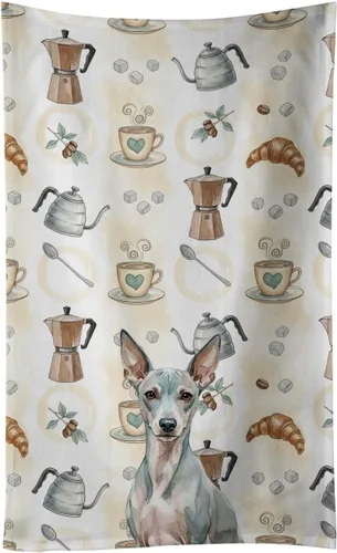 Vista 323 de Caroline's Treasures Afghan Hound - Toalla de cocina para barra de café, terciopelo frontal y lazo de algodón, lavable a máquina Sabueso afgano