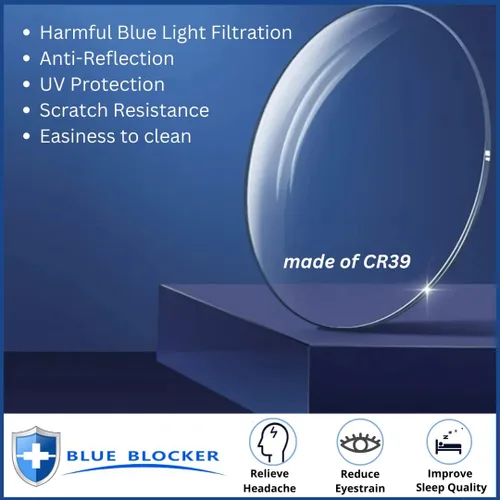 Vista 7 de ProEyes Aurgia, Lectores progresivos de bloqueo de luz azul, lente 0 de encendido superior, antirreflectante