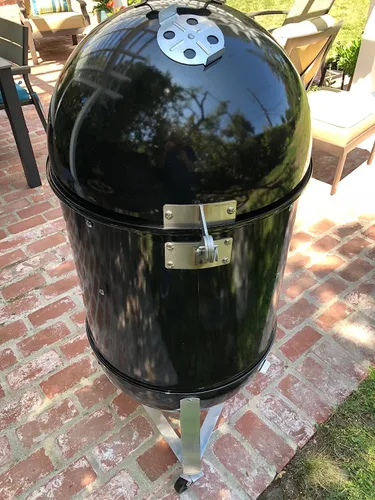 Vista 3 de Unknown BBQ Weber Smokey Mountain juego de bisagras para tapa para hornos para ahumar carnes WSM 18.5 22.5