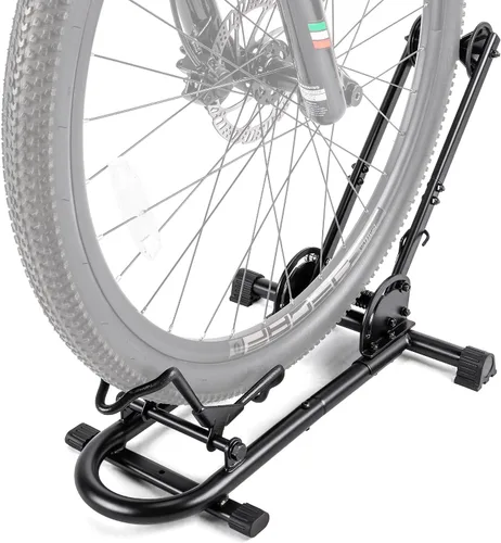 Vista 8 de Soporte de suelo para bicicleta de interior – Soporte para bicicleta para coche/hogar – Almacenamiento de bicicletas de estacionamiento