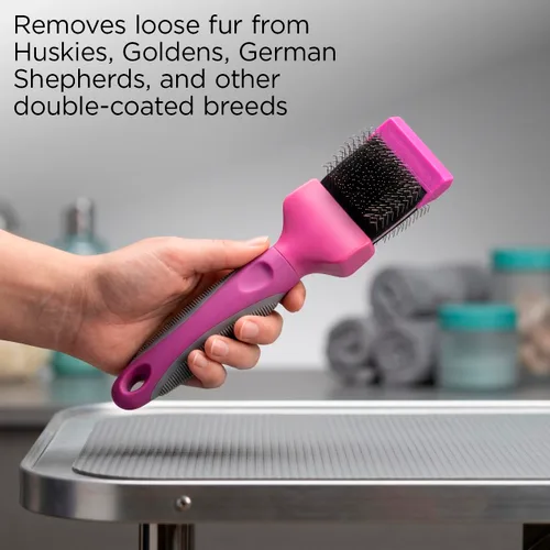 Vista 4 de Groomer Essentials Cepillo flexible deslizante - Firma simple/media