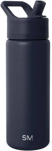 Vista 46 de Simple Modern botella de agua con tapa con pajita, termo de acero inoxidable con aislamiento al vacío, reutilizable, sin BPA, sin fugas