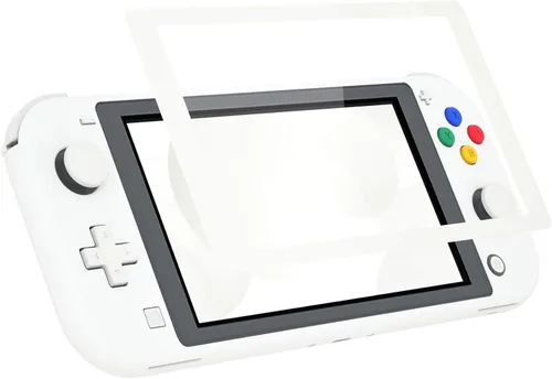 Vista 8 de eXtremeRate Soft Touch White DIY Replacement Shell for Nintendo Switch Lite, NSL Handheld Controller Housing wScreen Protector, Custom Case Cover