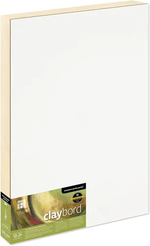 Vista 89 de Suministro de Arte Ampersand Panel de Pintura en Madera: Serie Museo Claybord, 5" x 5", Perfil Candeal de 1-1/2