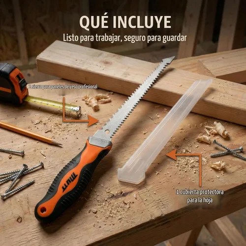 Vista 5 de Mutt Tools - Sierra para paneles de yeso de 6 pulgadas, hoja de ojo de cerradura para Sheetrock