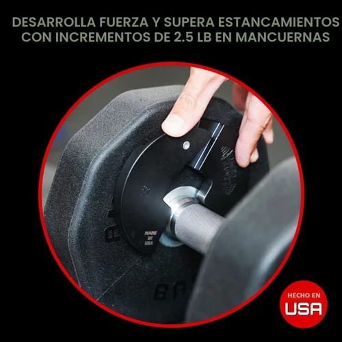 Vista 2 de Micro Gainz - Placa fraccional para mancuernas de 1.25lb, ideal para micro cargas, (elige color) juego de 4 placas fraccionales, diseñadas