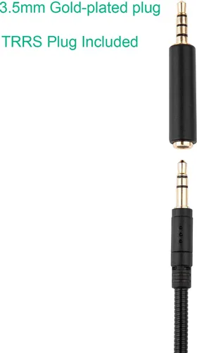 Vista 4 de Smays Micrófono de repuesto para auriculares Rig 400 Gaming, Turtle Beach, auriculares PS4 – Accesorio de micrófono desmontable de 0.138 in