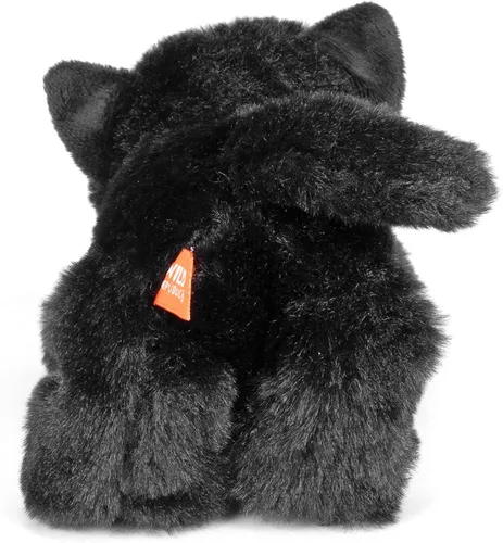 Vista 3 de Wild Republic - Peluche de gato negro, animal de peluche, juguete de peluche, regalos para niños, colección Hug'Ems, 7 pulgadas