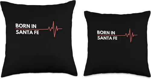 Vista 3 de Made In Santa Fe New Mexico Co. Inc. Made in Santa Fe New Mexico City of Birth Birthplace - Almohada de 16 x 16 pulgadas, multicolor