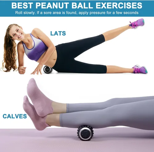 Vista 6 de Uppye Pelota de masaje vibratoria para aliviar el dolor, pelota de movilidad para terapia física y recuperación de entrenamiento, herramientas