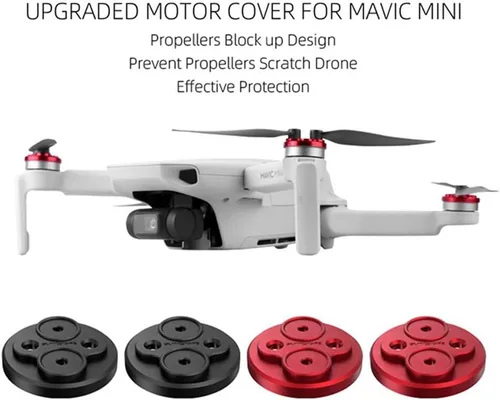 Vista 5 de Mavic Mini 4 3 2 1 Tapa de motor Drone a prueba de polvo Protector de motor Accesorios de protección para DJI Lito1/X1/Mini 4/3Pro/Mini 3/SE/1