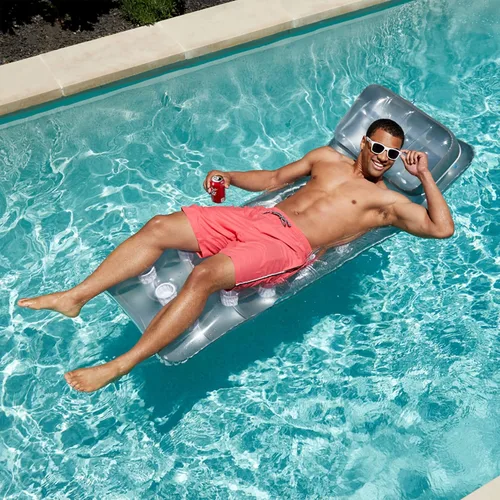 Vista 4 de Intex 58894EP - Colchón francés de 18 bolsillos para tumbona de piscina con reposacabezas