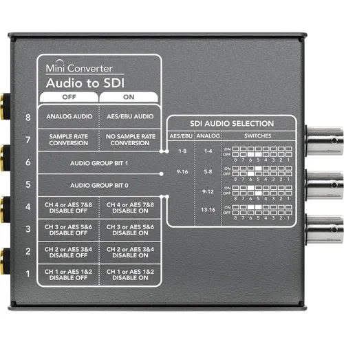 Vista 3 de Blackmagic Design Mini convertidor de audio a SDI 2