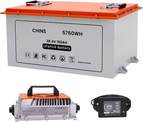 Vista 18 de CHINS - Batería de litio para carrito de golf de 36 V, 100 Ah, batería Bluetooth LiFePO4, BMS de 200 A incorporada, corriente máxima de 1000 A