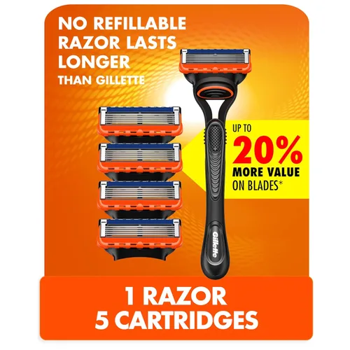 Vista 12 de Gillette Maquinilla de afeitar Fusion5 para hombre, mango + 1 repuesto de cuchilla de afeitar