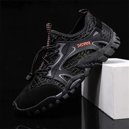 Vista 2 de Cmadolrs Zapatos de senderismo transpirables para hombre, zapatos deportivos de moda, zapatos de correr para hombre