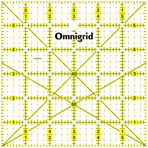 Vista 4 de Omnigrip - Regla cuadrada de acolchado por Omnigrid - Corta tela de 15 x 15