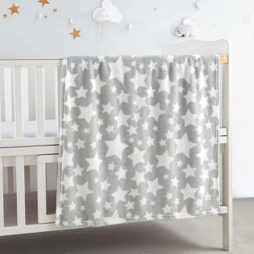 Vista 7 de CREVENT - Manta bonita, cómoda y mullida para bebés, niños y niñas, 30 x 40 pulgadas, ropa de cama, para cuna y cochecito, regalo para recién Oso