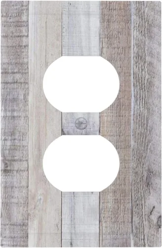 Vista 163 de Placa de Pared en Blanco de 1-Gang Sin Dispositivo Beige Lindo Vintage Boho de los 70s Hongo Fungus Planta Floral Botánica Libélula Interruptor