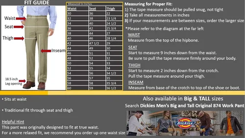 Vista 115 de Dickies - Pantalones de trabajo originales 874, para hombre