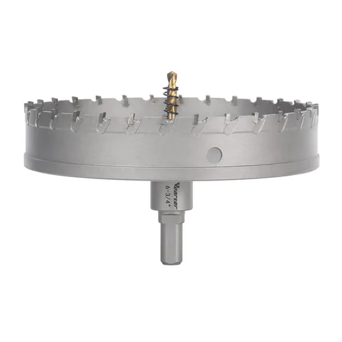 Vista 14 de Sierra perforadora de carburo de 1-1/2 pulgadas (1.496 in) para metal duro, cortador de agujeros con punta de carburo de tungsteno con broca piloto