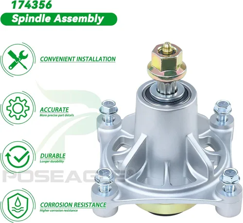 Vista 7 de 587125201 Conjunto de mandril reemplazar Husqvarna 587125201, 532174356, 174356, 174358, 539107515, Husqvarna z246 Husqvarna z246, rz4623, rz4623