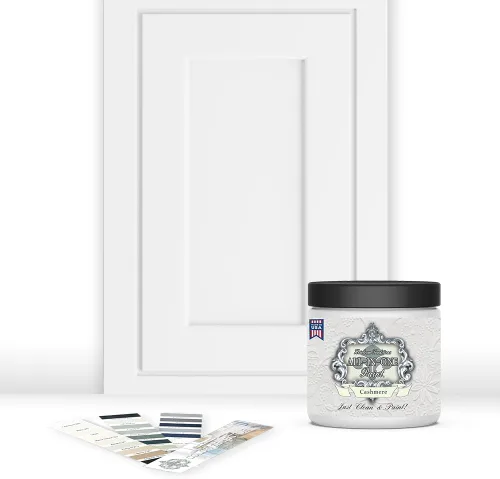 Vista 56 de Pintura TODO EN UNO, Abbey (gris cálido), Muestra de 8oz - Pintura duradera para gabinetes y muebles. Imprimación y capa superior incorporadas,