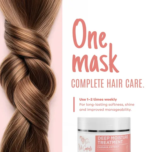 Vista 6 de I Belli Capelli Torrano Kit – Crema + Máscara de Yuca 10.58 oz, Keratina